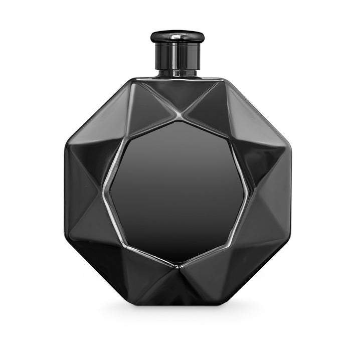 Final Touch Luxe Diamond Flask - Black Chrome