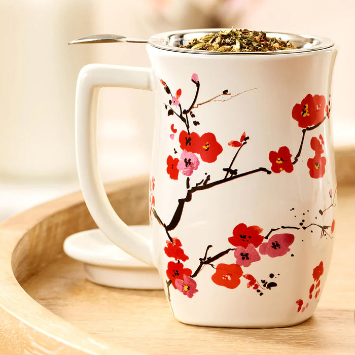 Tea Forte Fiore Steeping Cup with Infuser Sakura
