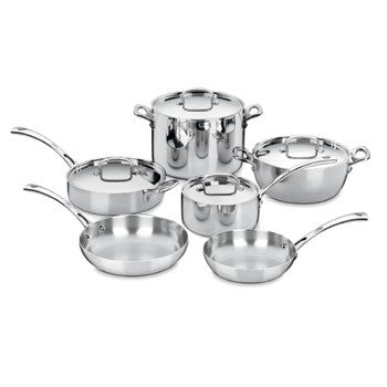 Cuisinart French Classic Tri-Ply Stainless 10 Piece Set