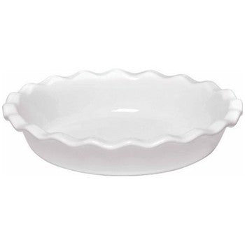 Emile Henry 9" Pie Dish in White