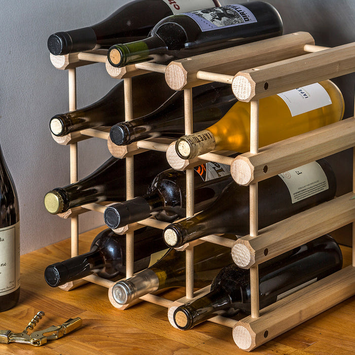 JK Adams Wooden Modular Wine Rack-12 Bottle