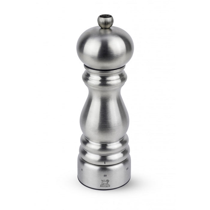 Peugeot Paris Chef u’Select 7" Manual Pepper Mill in Stainless Steel