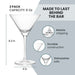 A Bar Above Classic Martini Glass Set
