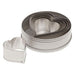 Ateco 6 Piece Plain Heart Cutter Set