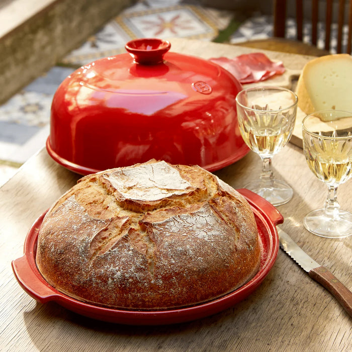 Emile Henry Bread Cloche in Burgundy