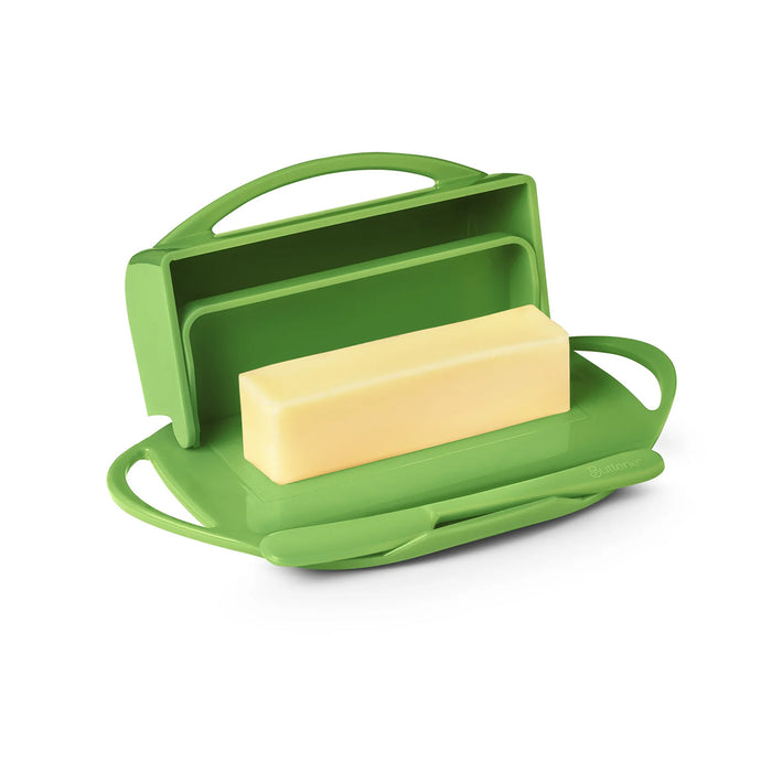 Butterie Flip-Top Butter Dish in Green