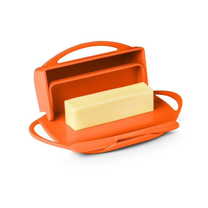 Butterie Flip-Top Butter Dish in Orange