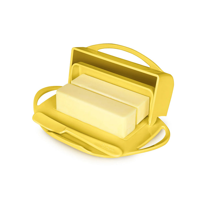 Butterie Flip-Top Butter Dish in Yellow