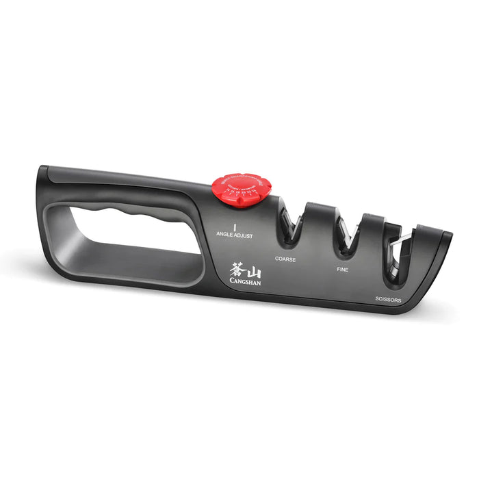 Cangshan 3-Stage Adjustable 14-24 Degree Professional Knife + Scissor Sharpener