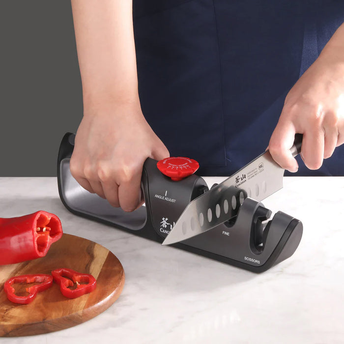 Zwilling Four Stage Knife Sharpener with Shear Sharpener