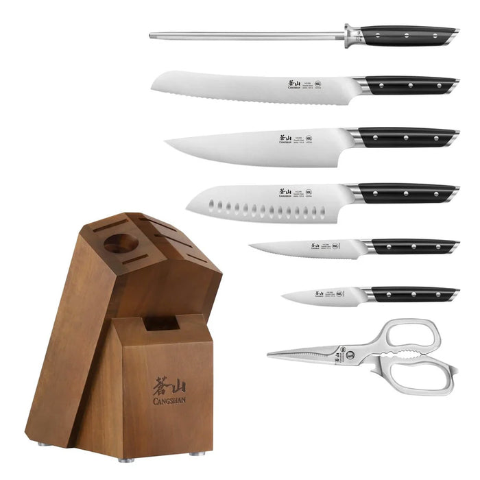 Cangshan AKKA Series Forged 8 Piece Knife Block Set