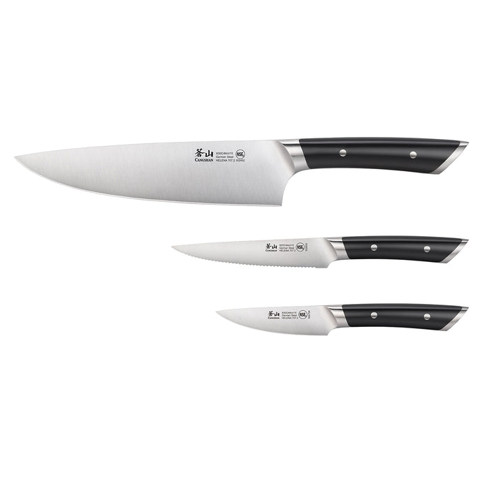 Cangshan HELENA Series German Steel Forged 3 Pc Starter Knife Set