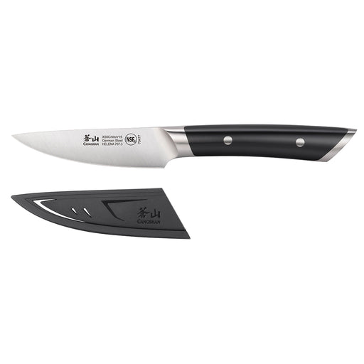 Cangshan HELENA Series German Steel Forged 3.5" Black Paring Knife w/ Sheath