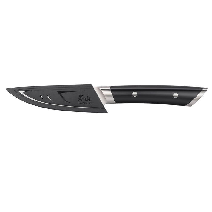 Cangshan HELENA Series German Steel Forged 3.5" Black Paring Knife w/ Sheath