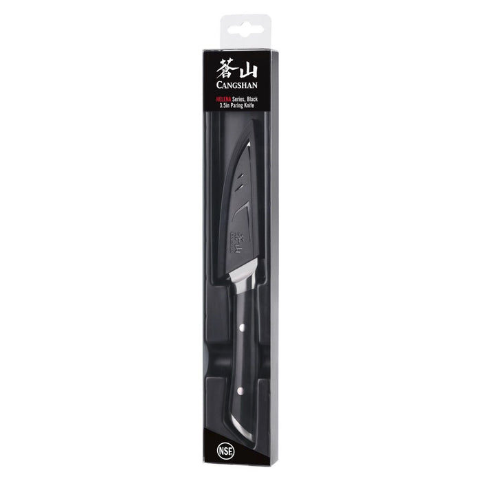 Cangshan HELENA Series German Steel Forged 3.5" Black Paring Knife w/ Sheath