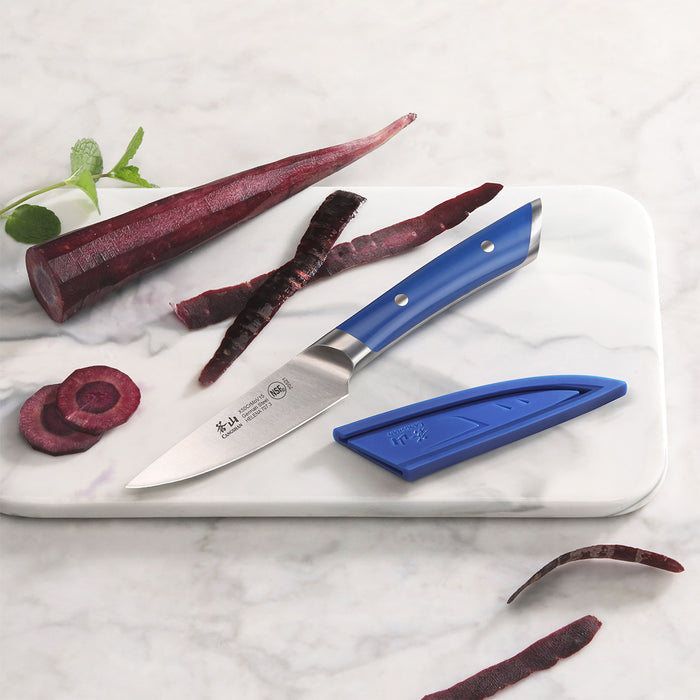 Cangshan HELENA Series German Steel Forged 3.5" Blue Paring Knife w/ Sheath