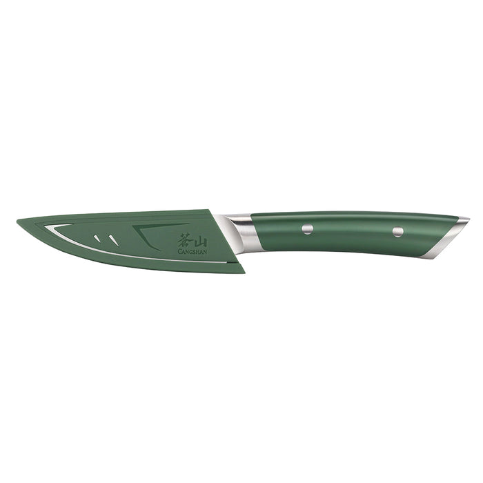 Cangshan HELENA Series German Steel Forged 3.5" Green Paring Knife w/ Sheath