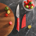 Cangshan HELENA Series German Steel Forged 3.5" Red Paring Knife w/ Sheath