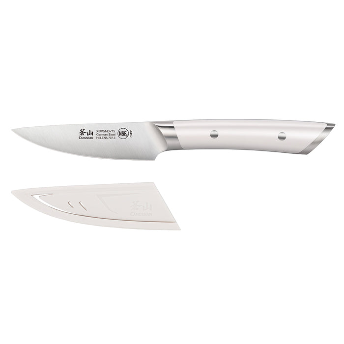 Cangshan HELENA Series German Steel Forged 3.5" White Paring Knife w/ Sheath