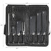 Cangshan HELENA Series German Steel Forged 9-Piece BBQ Knife Bag Set