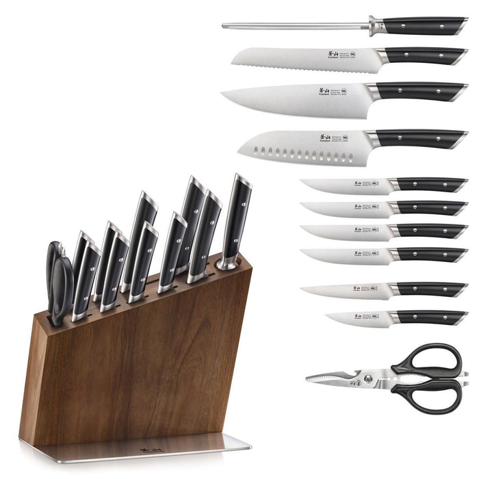 Cangshan HELENA Series German Steel Forged HUA 12 Pc Knife Block Set