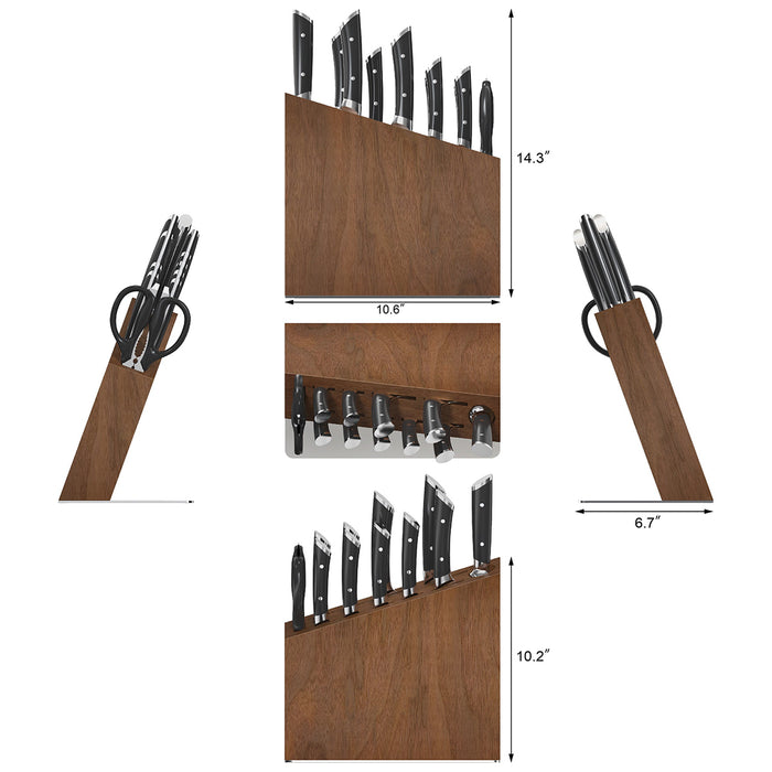 Cangshan HELENA Series German Steel Forged HUA 12 Pc Knife Block Set