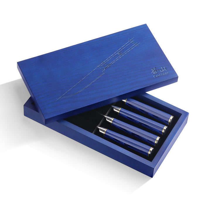 Cangshan KITA Blue Forged 4 Piece  Fine Edge Steak Knife Set