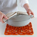 Capabunga Silicone Interlocking Trivet in Orange
