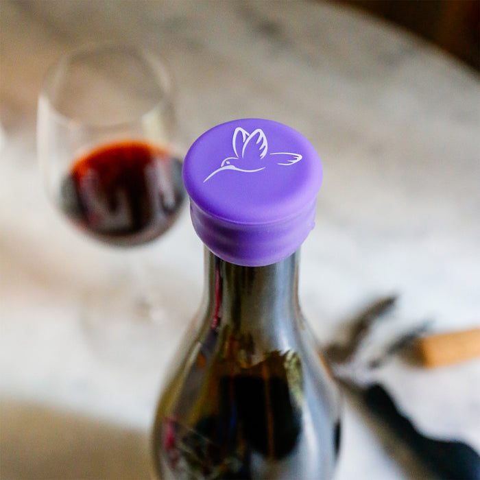 Capabunga Silicone Wine Cap Hummingbird