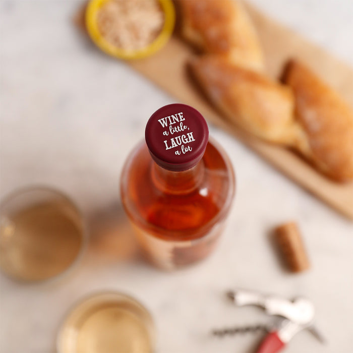 Capabunga Sliicone Wine Cap Wine A Little, Laught A Lot