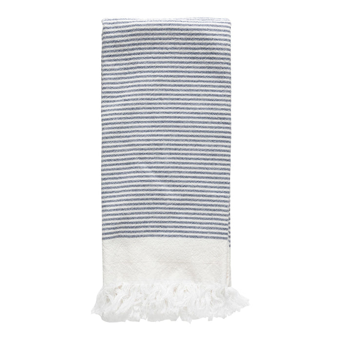 Casafina Terry Stripes Kitchen Towel White & Blue