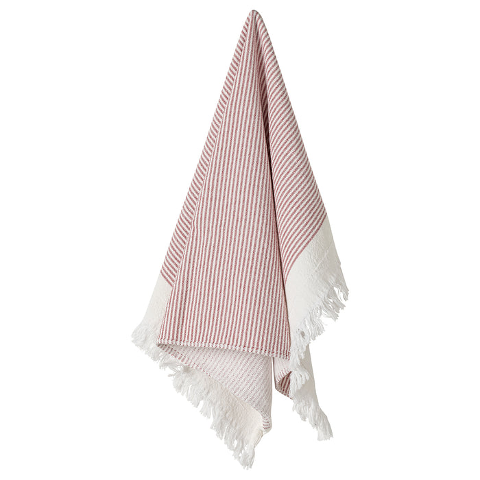 Casafina Terry Stripes Kitchen Towel White & Red