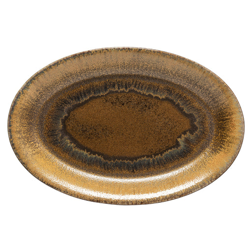 Casafina by Costa Nova Poterie Oval Platter in Mocha Latte