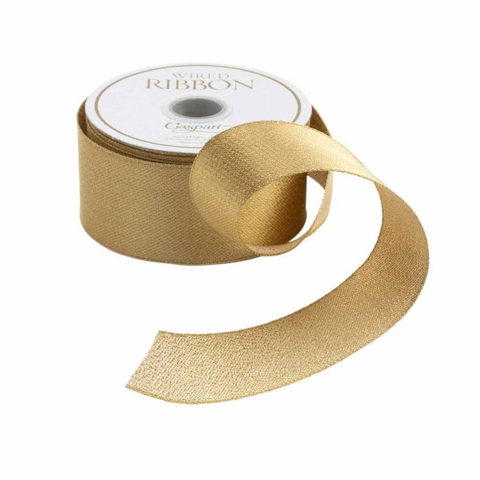 Caspari Metallic Gold Wired Ribbon