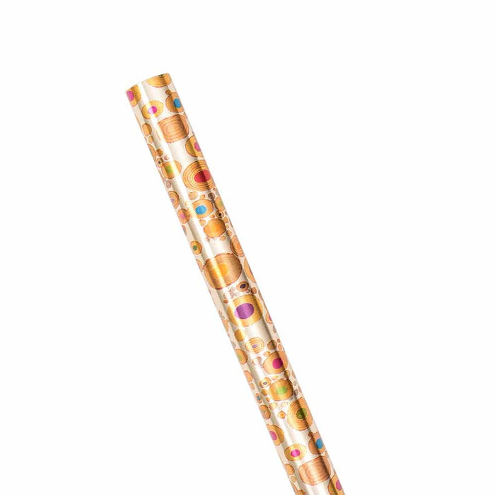 Caspari Viennese Nouveau Embossed Gift Wrapping Paper on Gold Foil