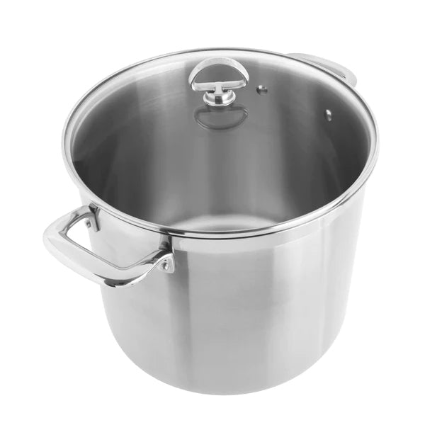 Chantal Induction 21 Steel 12 QT Stockpot with Lid