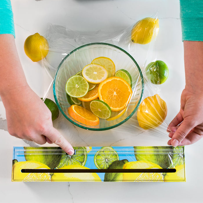 Chic Wrap Lemon Plastic Wrap Dispenser
