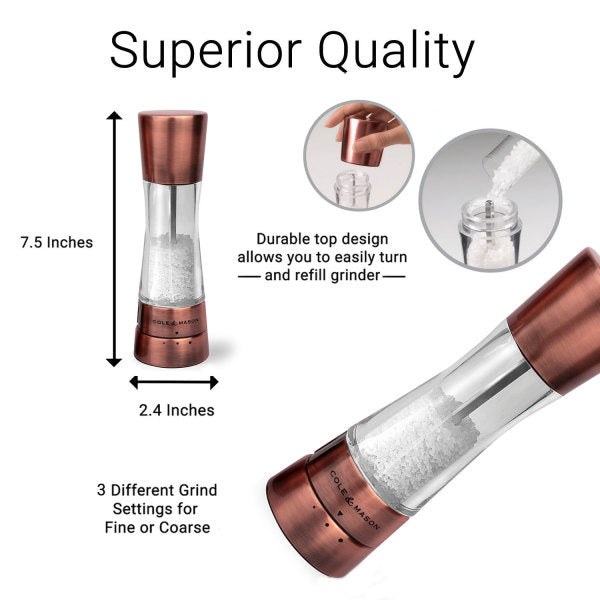 Cole & Mason Derwent Salt Grinder - Copper