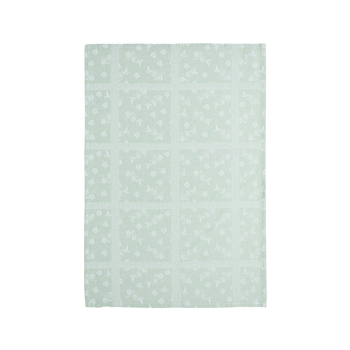 Costa Nova Set of 2 Kitchen Towels Flowers Aqua