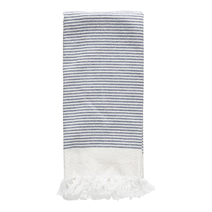 Costa Nova Terry Stripes Kitchen Towel White & Blue