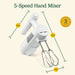 Cuisinart 5 Speed Hand Mixer