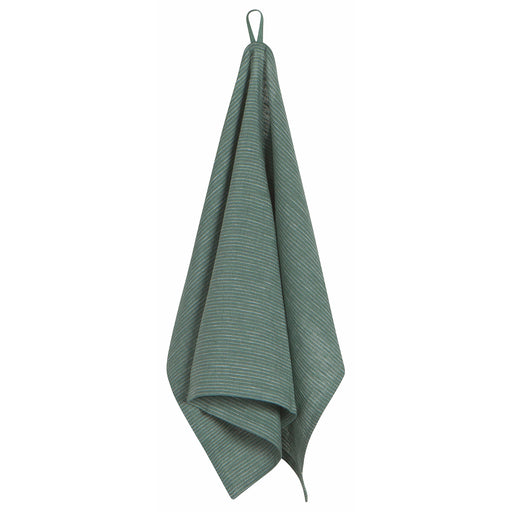 Danica Heirloom Linen Dishtowel in Jade