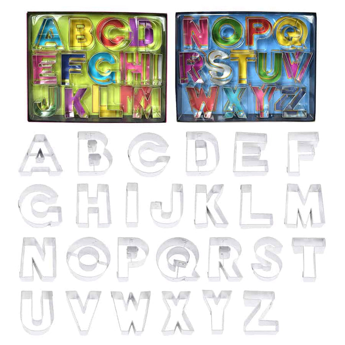 Deluxe Alphabet Cookie Cutter 26 Pc Set