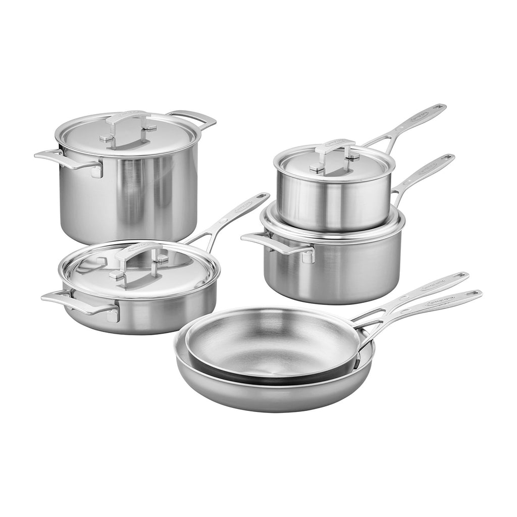 Demeyere Industry 5-Ply 10 Piece Stainless Steel Set — Las Cosas