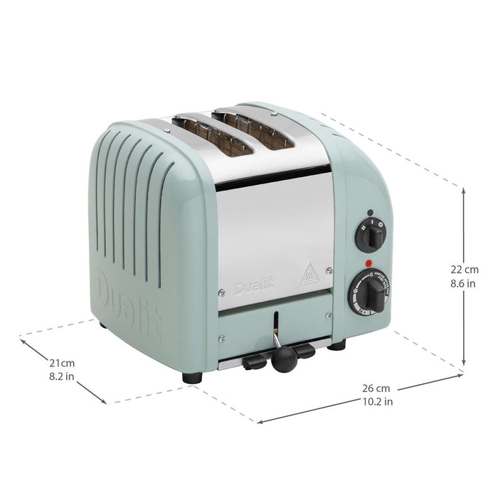 Dualit 2 Slice Classic Toaster Eucalyptus