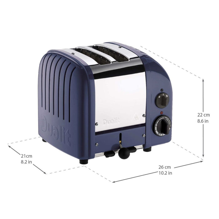 Dualit 2 Slice Classic Toaster Lavender Blue