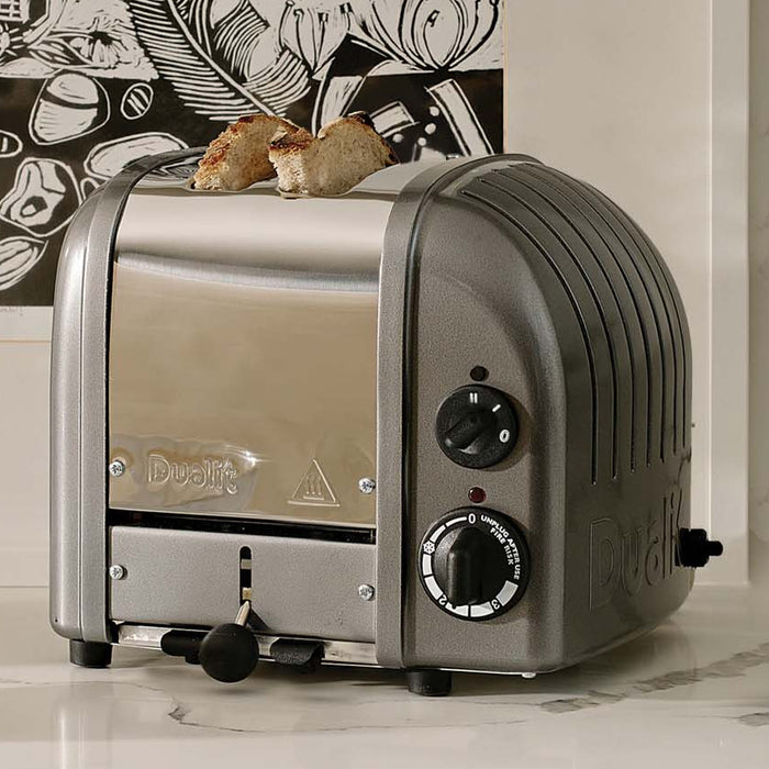 Dualit 2 Slice Classic Toaster Metallic Charcoal