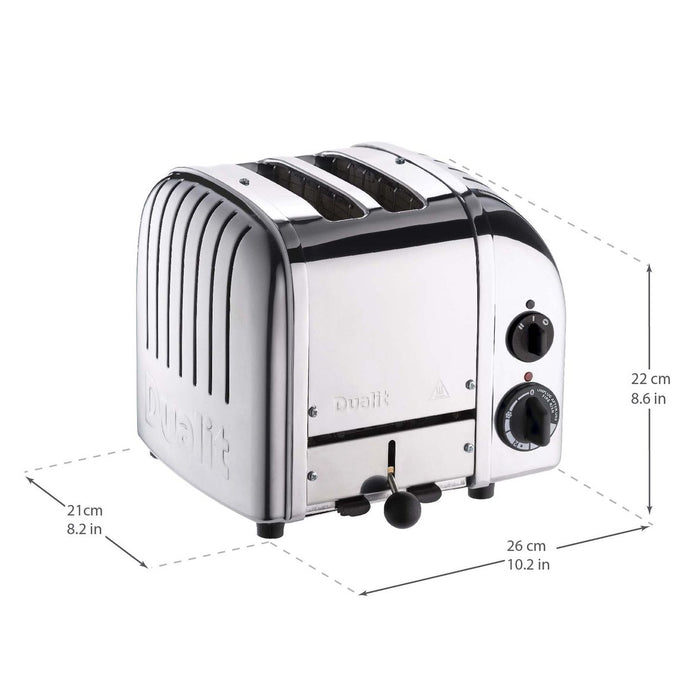 Dualit 2 Slice Classic Toaster Polished Chrome
