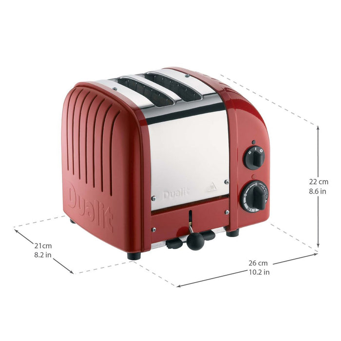 Dualit 2 Slice Classic Toaster Red