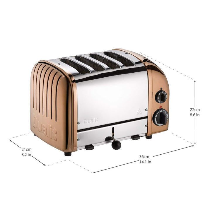 Dualit 4 Slice Classic Toaster Copper